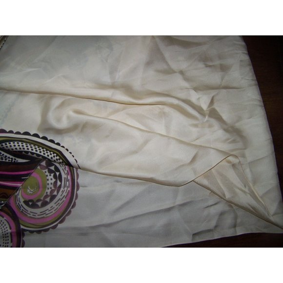 Dianaira Silk Scarf Wrap Cape 80" x22" Paisley Print - Picture 8 of 8